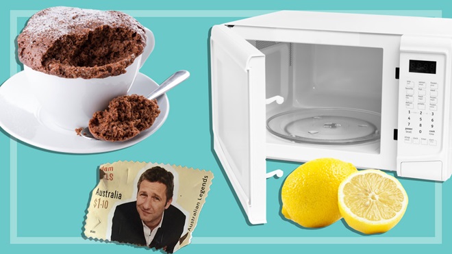 microwave hacks mug cake lemons australian stamps
